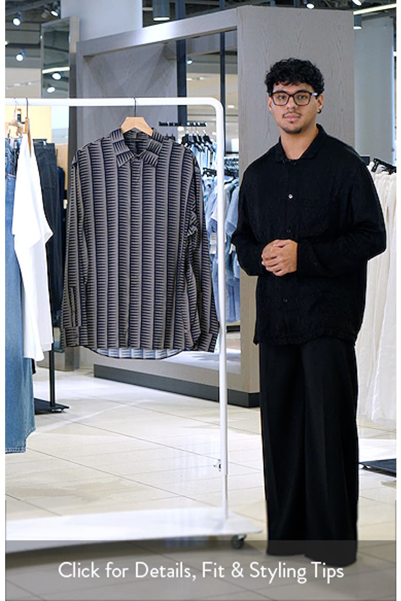 Gro Print Long Sleeve Button-Up Shirt video