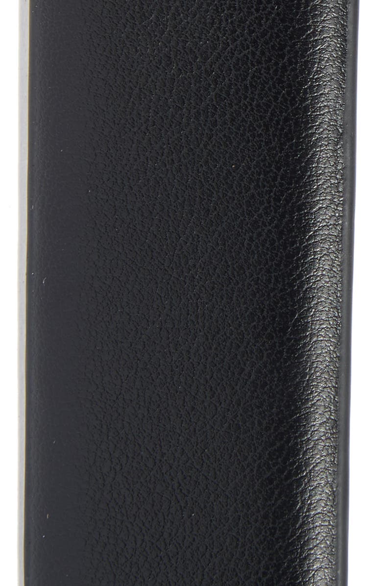 Steve Madden Faux Leather Belt, Alternate, color, Black Gold