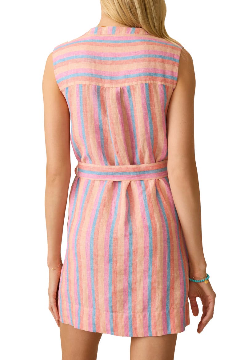 Avalon Sleeveless Minidress, Alternate, color, CABANA MULTI STRIPE