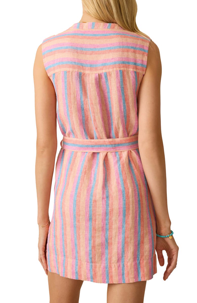 Faherty Avalon Sleeveless Minidress, Alternate, color, Cabana Multi Stripe