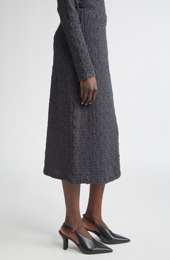 【VINCE】gathered ombre cotton-blend ミディ スカート Vince Smocked Cotton Blend Midi Skirt | Nordstrom
