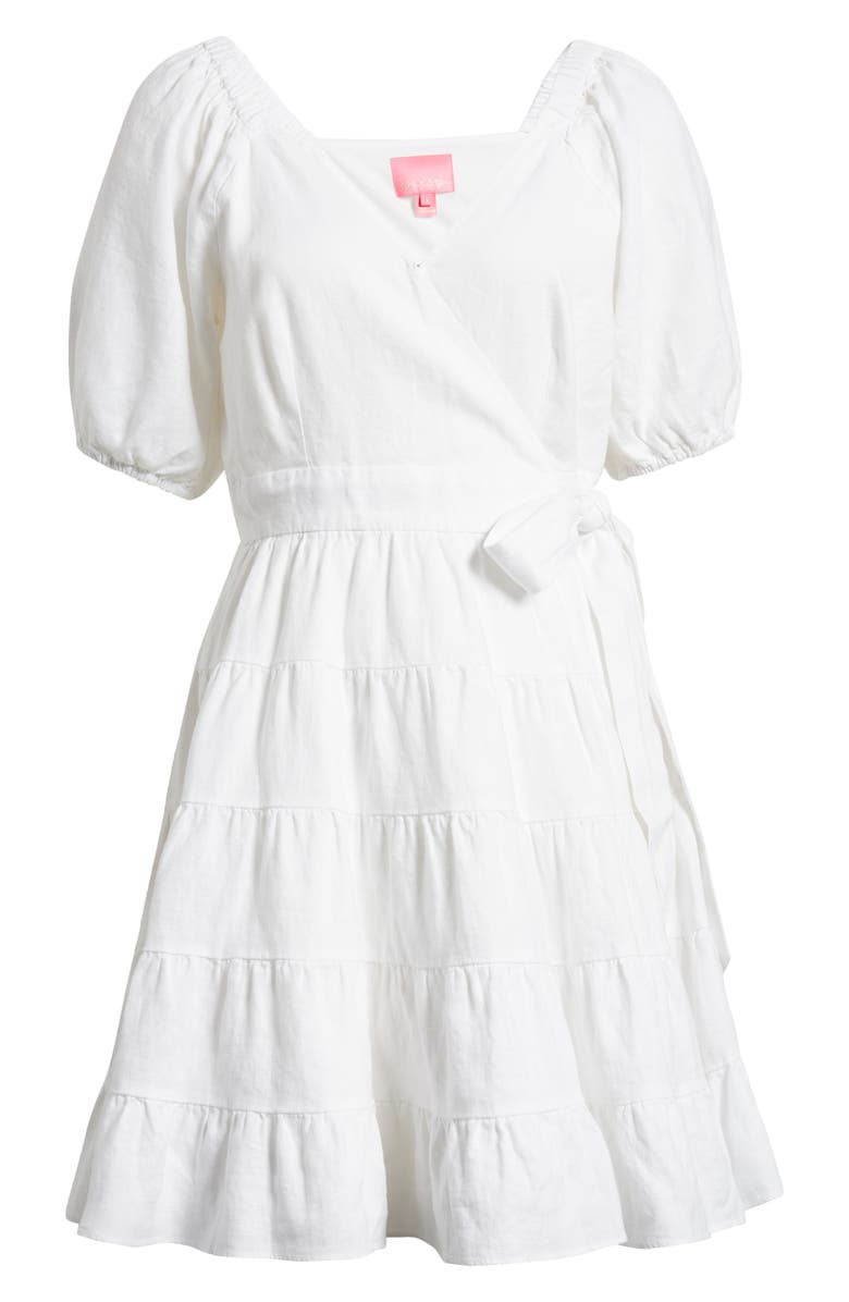 Lilly Pulitzer<sup>®</sup> Iralee Tiered Linen Fit & Flare Dress, Alternate, color, 
