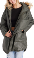 Modern Eternity Maternity Sofia - Waxed Shell 3 in 1 Maternity Parka