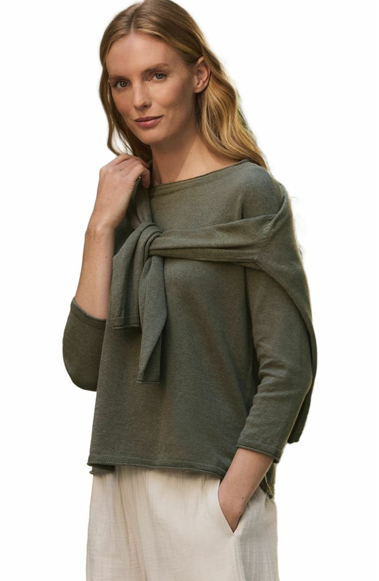 Pact Organic Cotton Classic Fine Knit Wide Neck Sweater, Alternate, color, 