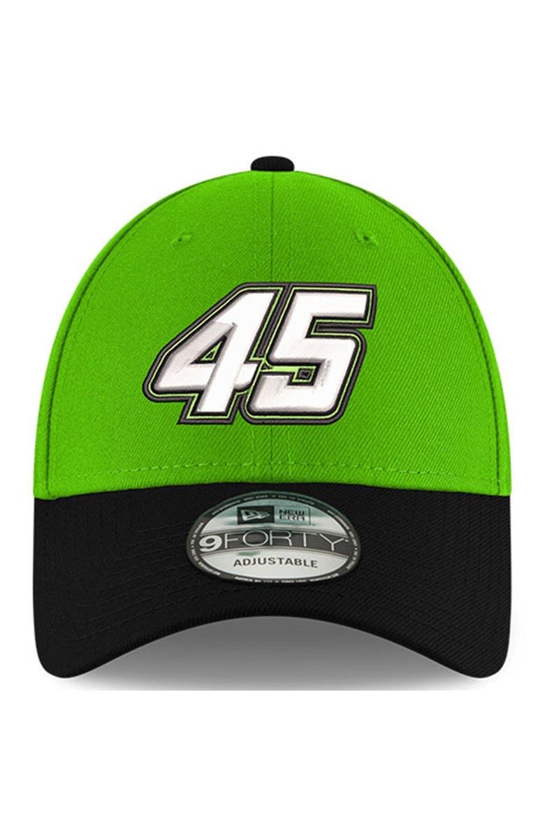 New Era Men's New Era Green Kurt Busch Number 9FORTY Snapback Adjustable Hat, Alternate, color, 