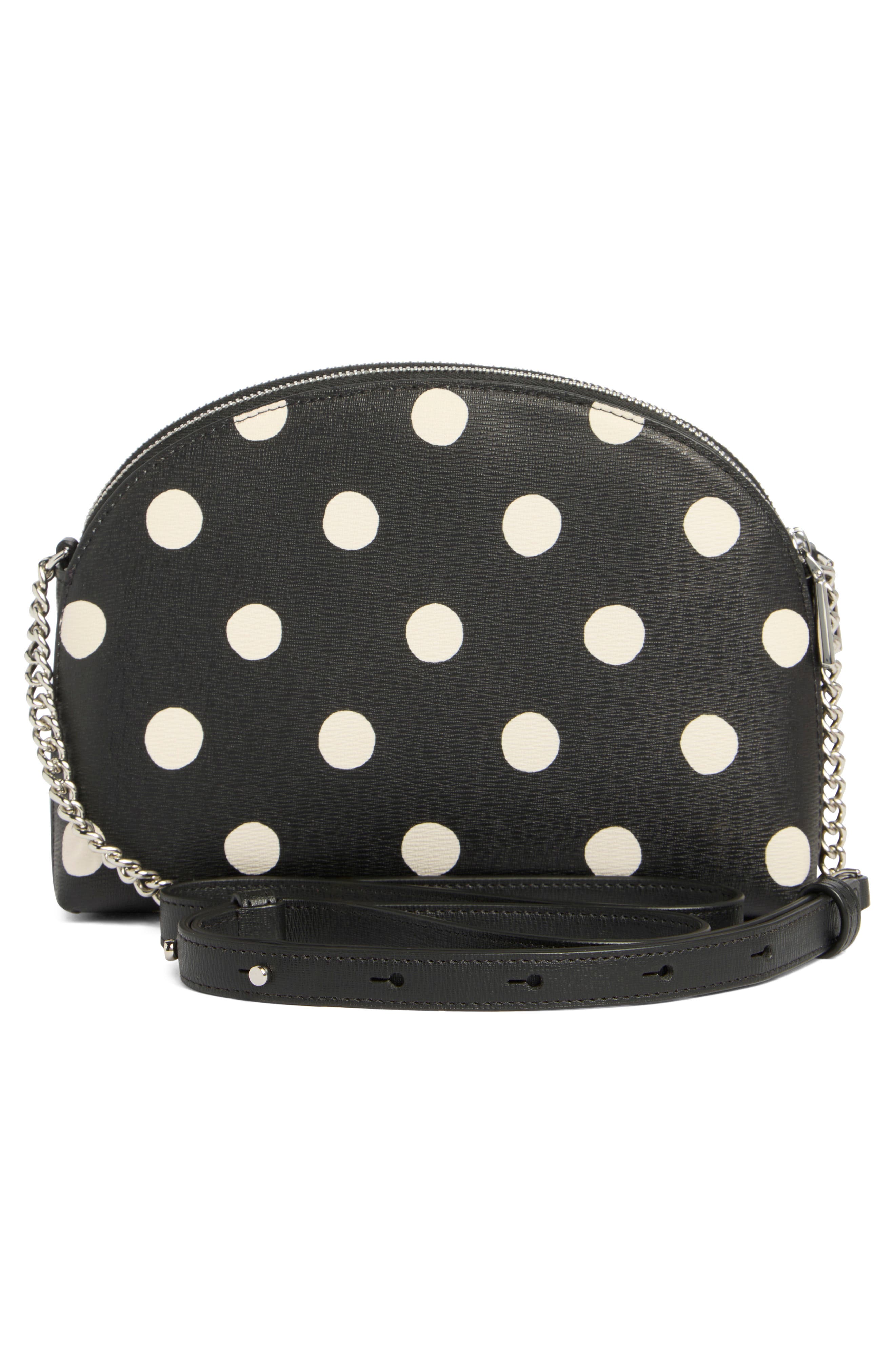 Kate Spade New York morgan sunshine dot print dome crossbody bag, Alternate, color, 