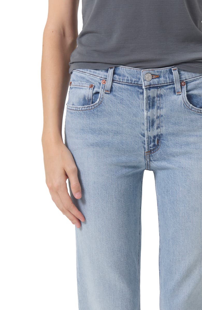 AGOLDE Kye Mid Rise Ankle Straight Leg Jeans, Alternate, color,