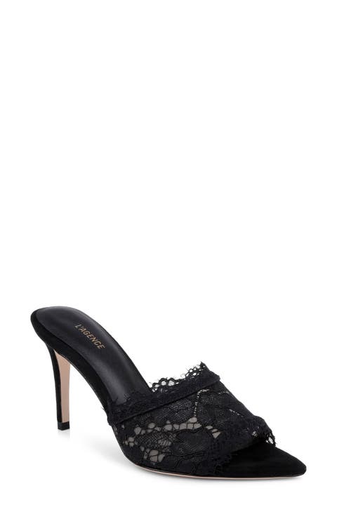 Penn Pointed Toe Lace Sandal