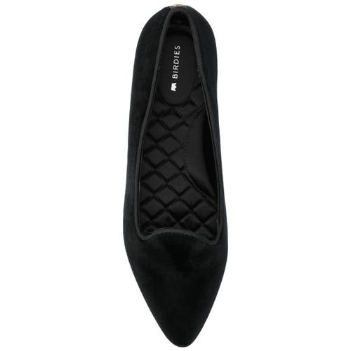 Birdies The Sparrow Loafer Velvet Jewel In Black