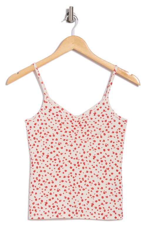 Abound Ruched Front Cami In Ivory- Red Mina Floral