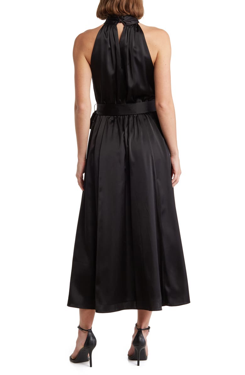 Anne Klein Twisted Halter Neck A-Line Dress | Nordstromrack
