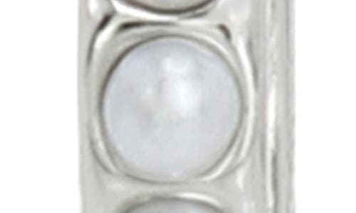 Allsaints Set Of 2 Faux Pearl Huggie Hoop Earrings