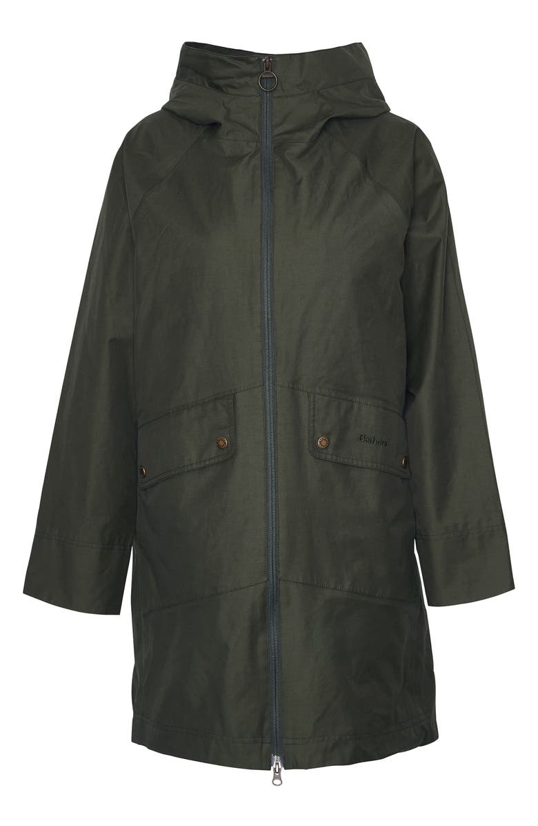 Barbour Heron Waterproof Jacket, Alternate, color, Olive