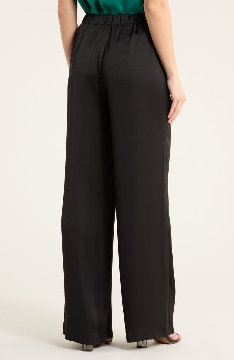 rag & bone Olivia Wide Leg Pull-On Pants, Alternate, color, Black