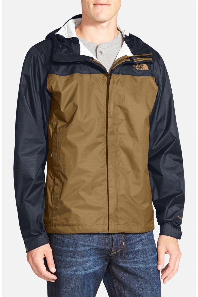 Venture Waterproof Jacket, Main, color, DIJON BROWN/ URBAN NAVY