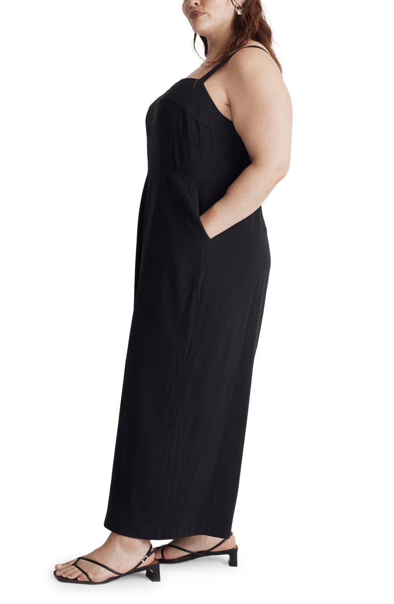 Madewell Amira Wide Leg Twill Jumpsuit, Alternate, color, 