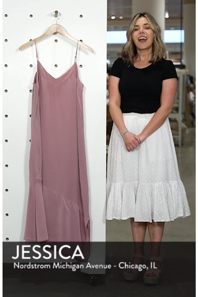 Jada Asymmetrical Silk Slip Dress video