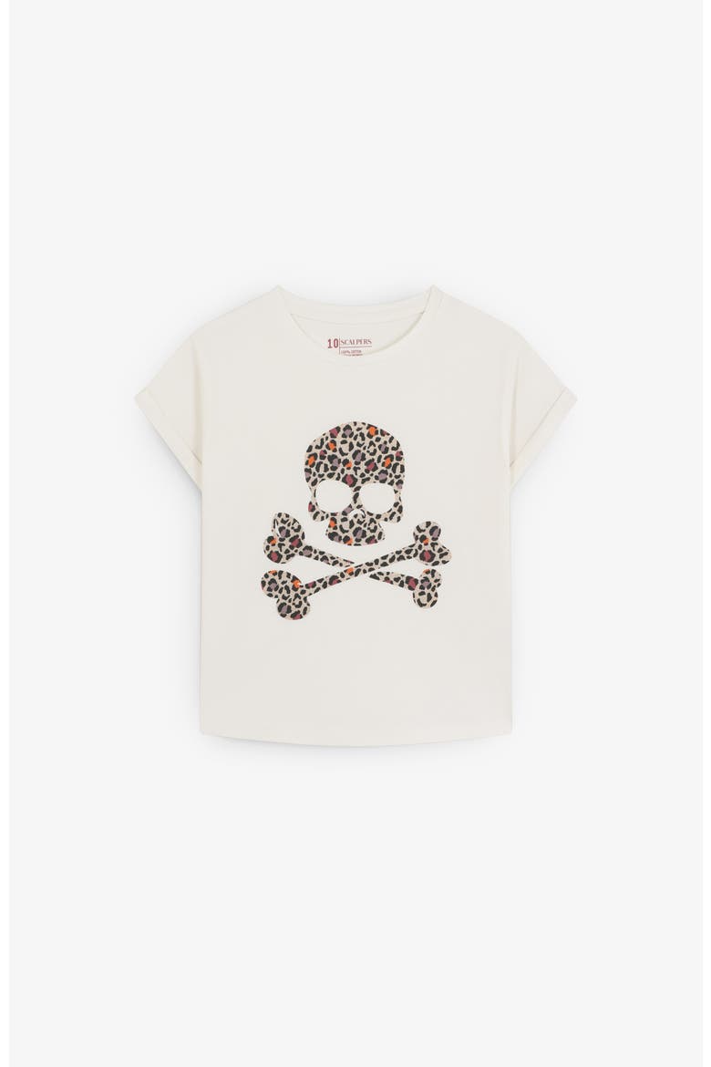 Leoskulltee Girls, Main, color, White