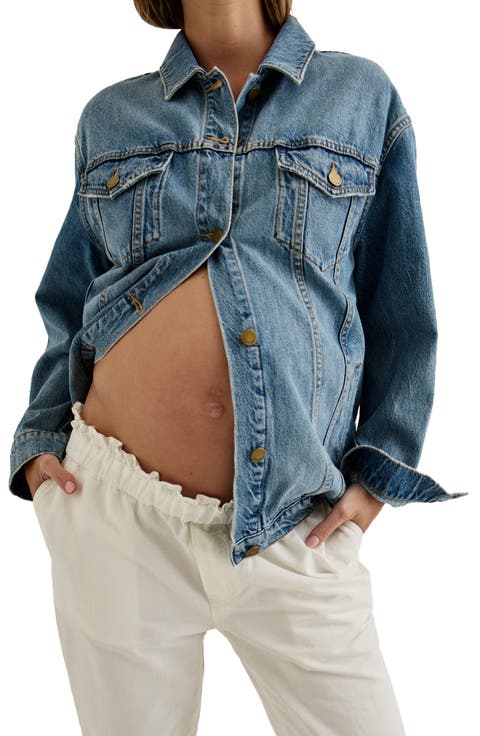The Classic Maternity Jean Jacket