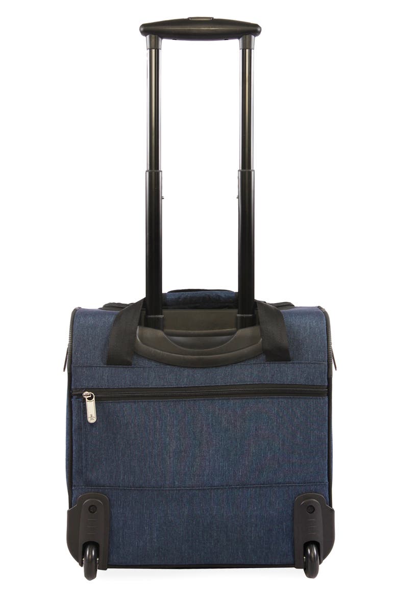 Ethan Under Seat Luggage, Alternate, color, NAVY CROSSHATCH