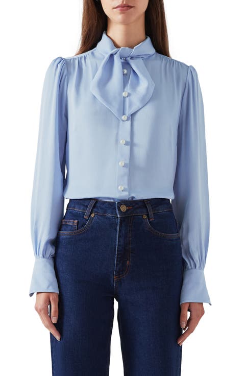 Hall Long Sleeve Woven Top