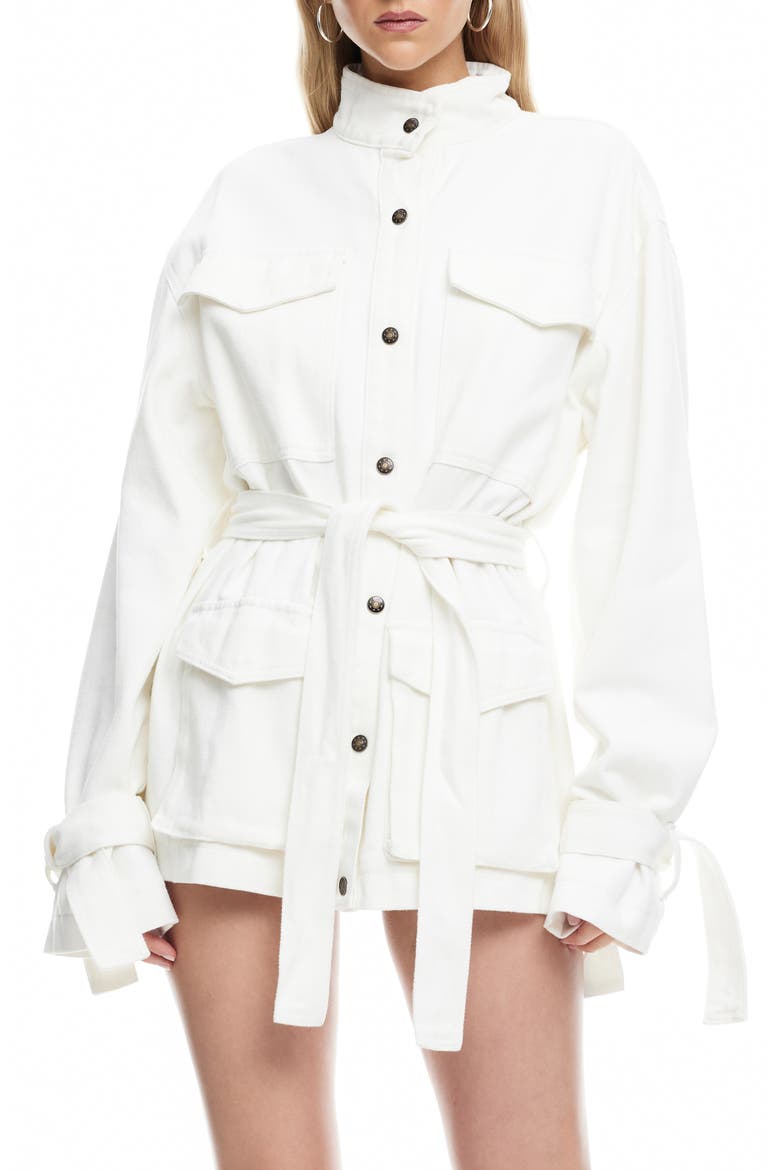 Sweetness Cotton Twill Jacket, Main, color, PORCELAIN