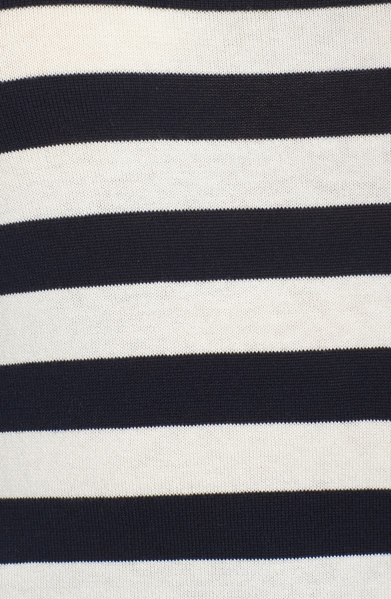 CeCe Stripe Blouson Sleeve Sweater, Alternate, color,