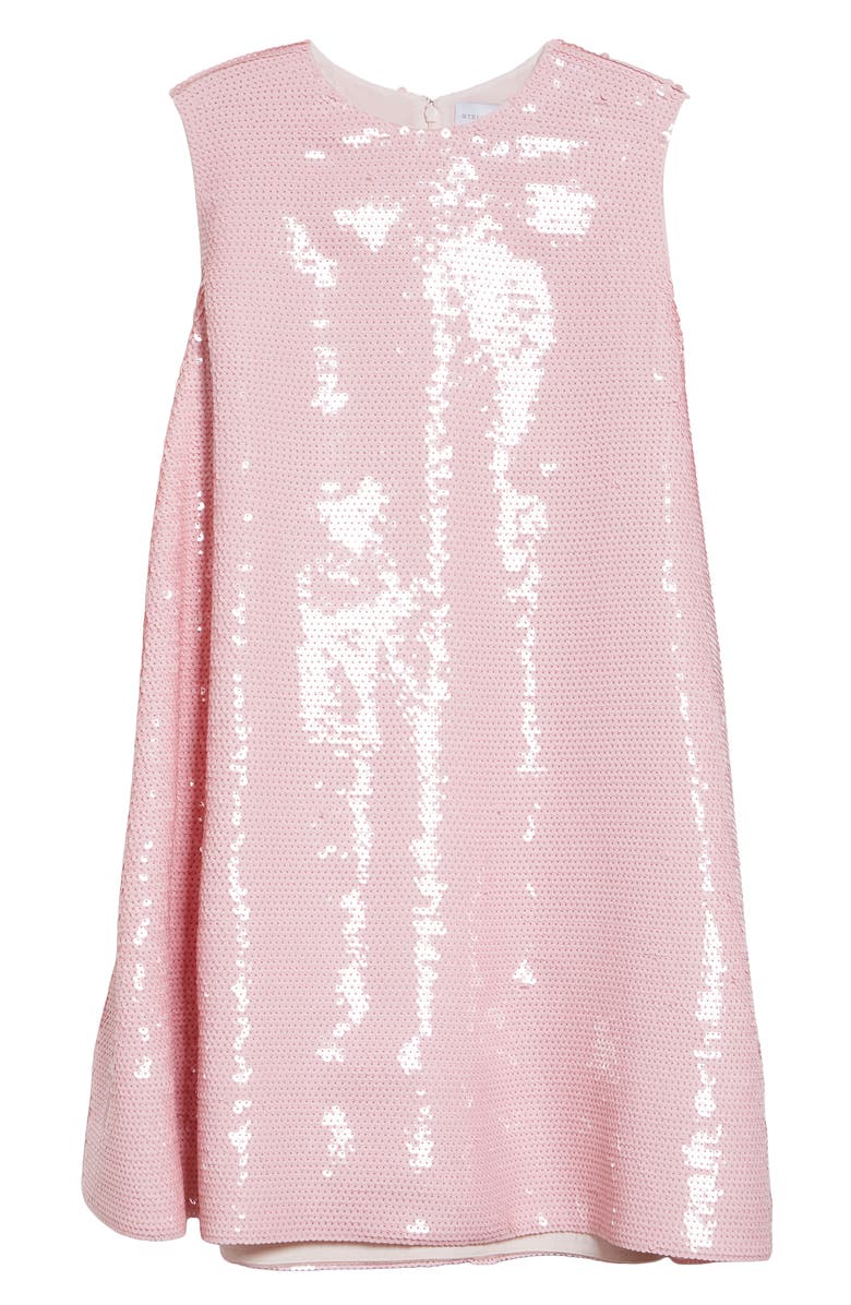 Stella McCartney Sequin A-Line Minidress, Alternate, color, Ballet Pink