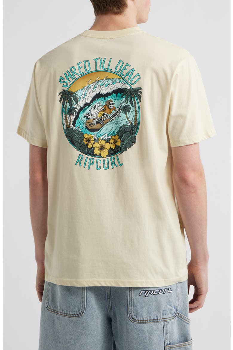 Shred Til Dead Cotton Graphic T-Shirt, Alternate, color, LEMON ICE