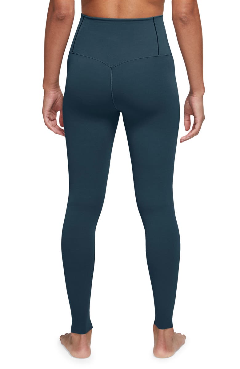 Nike Zenvy Gentle-Support High-Waisted 7/8 Leggings, Alternate, color, 478 Armrnv/Black