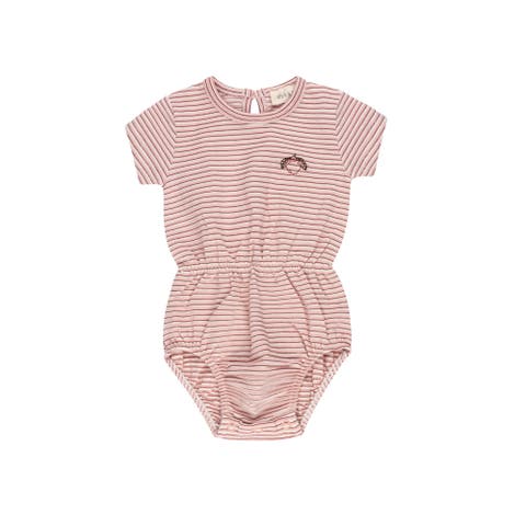 Metallic Stripe Collection - Girl Romper