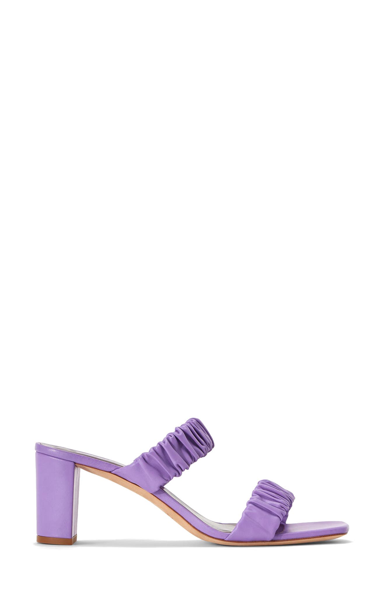 STAUD Frankie Ruched Slide Sandal, Alternate, color, 