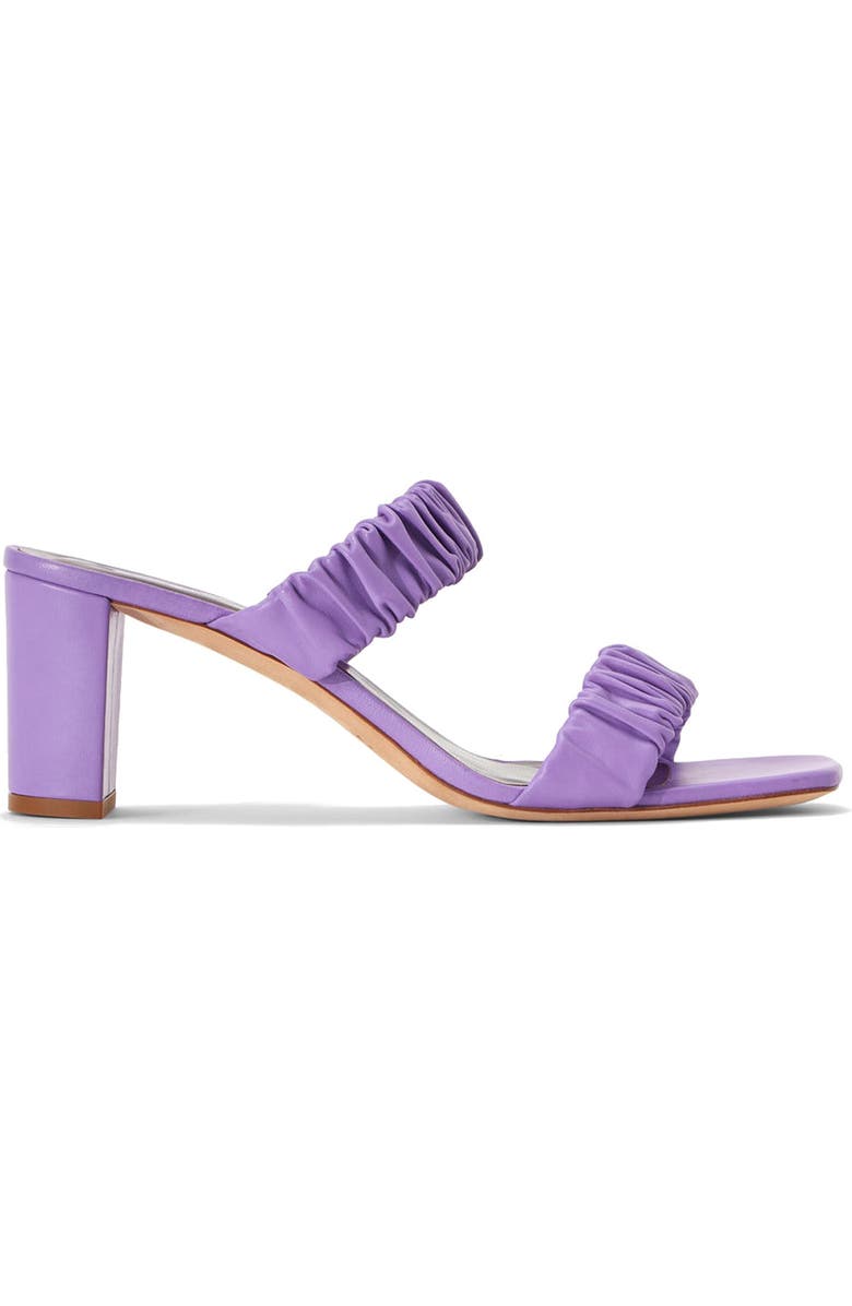 STAUD Frankie Ruched Slide Sandal, Alternate, color,