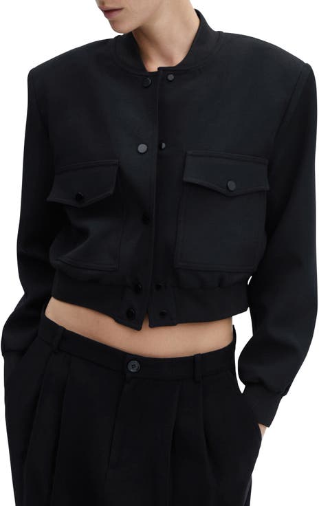 Crop Bomber Jacket