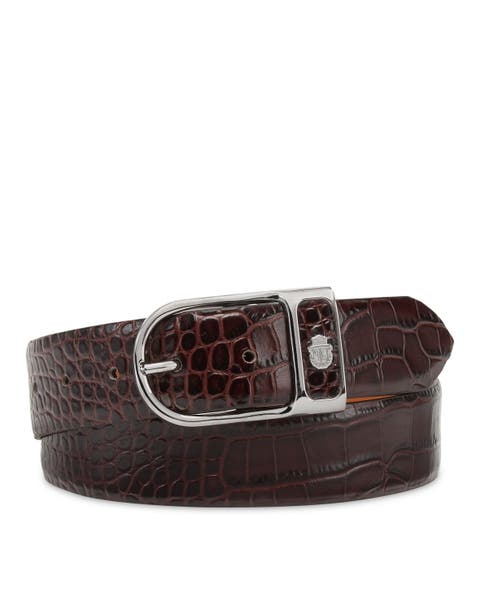 Leather Belt Crocco Men