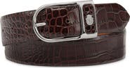 BILLIONAIRE Leather Belt Crocco Men