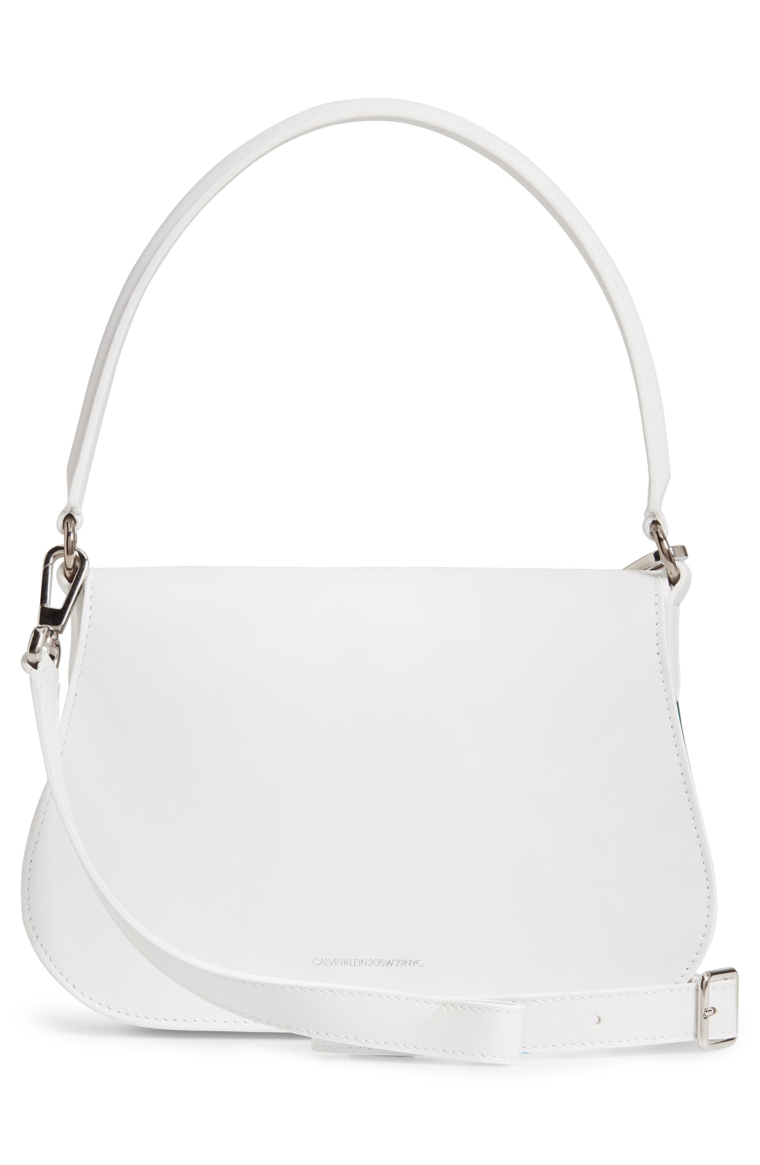 CALVIN KLEIN 205W39NYC Bonnie Leather Shoulder Bag, Alternate, color, 