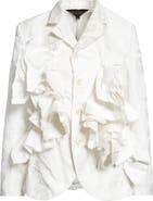 Comme des Garçons Floral Damask Single Breasted Blazer