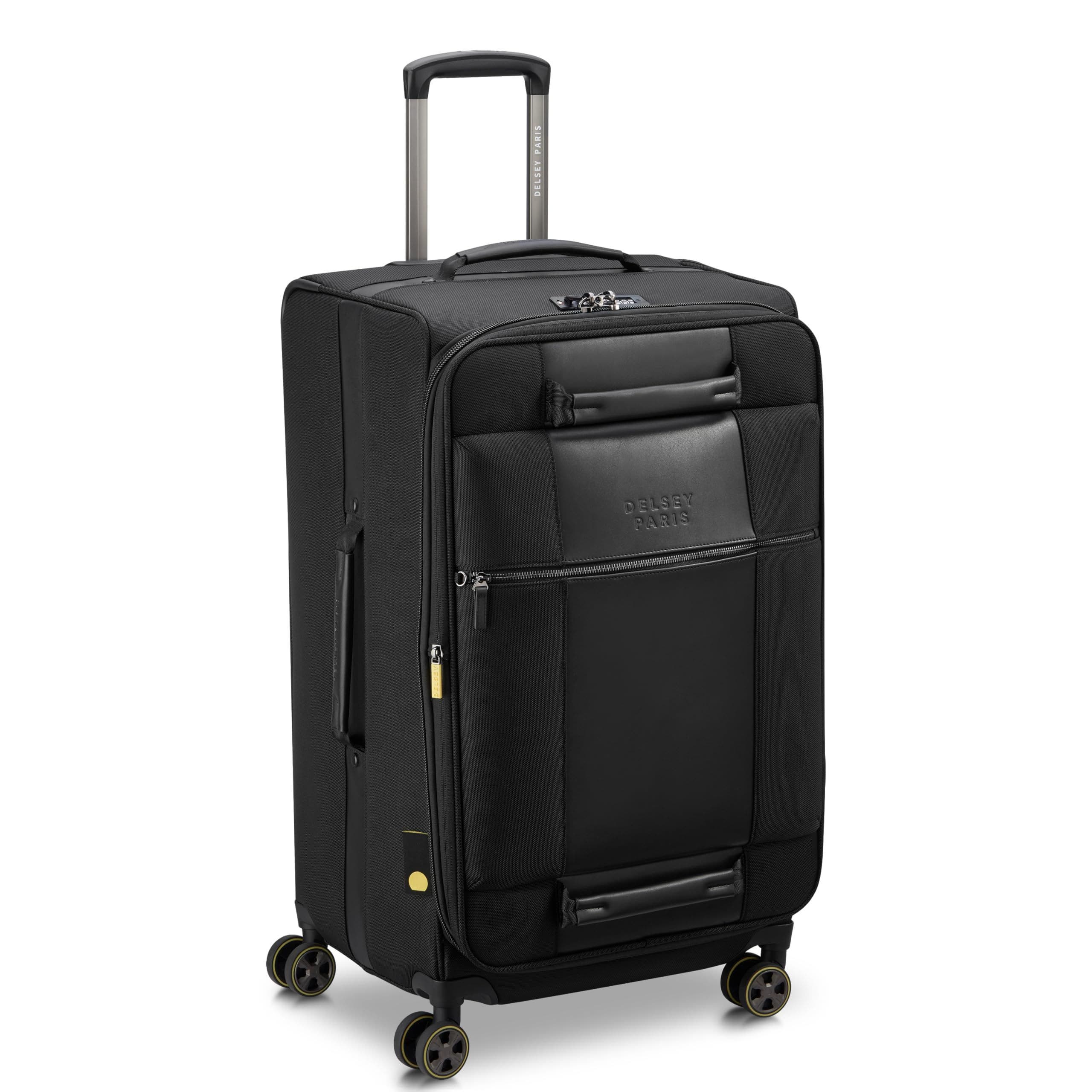 Delsey Paris Wagram 26" Trunk Softside Expandable Luggage with Spinner Wheels, Alternate, color, Black