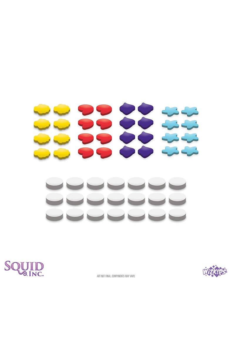 Squid Inc. Strategy Board Game, Ages 14+, 2-4 Players, 60 Min, Alternate, color, Multicolored