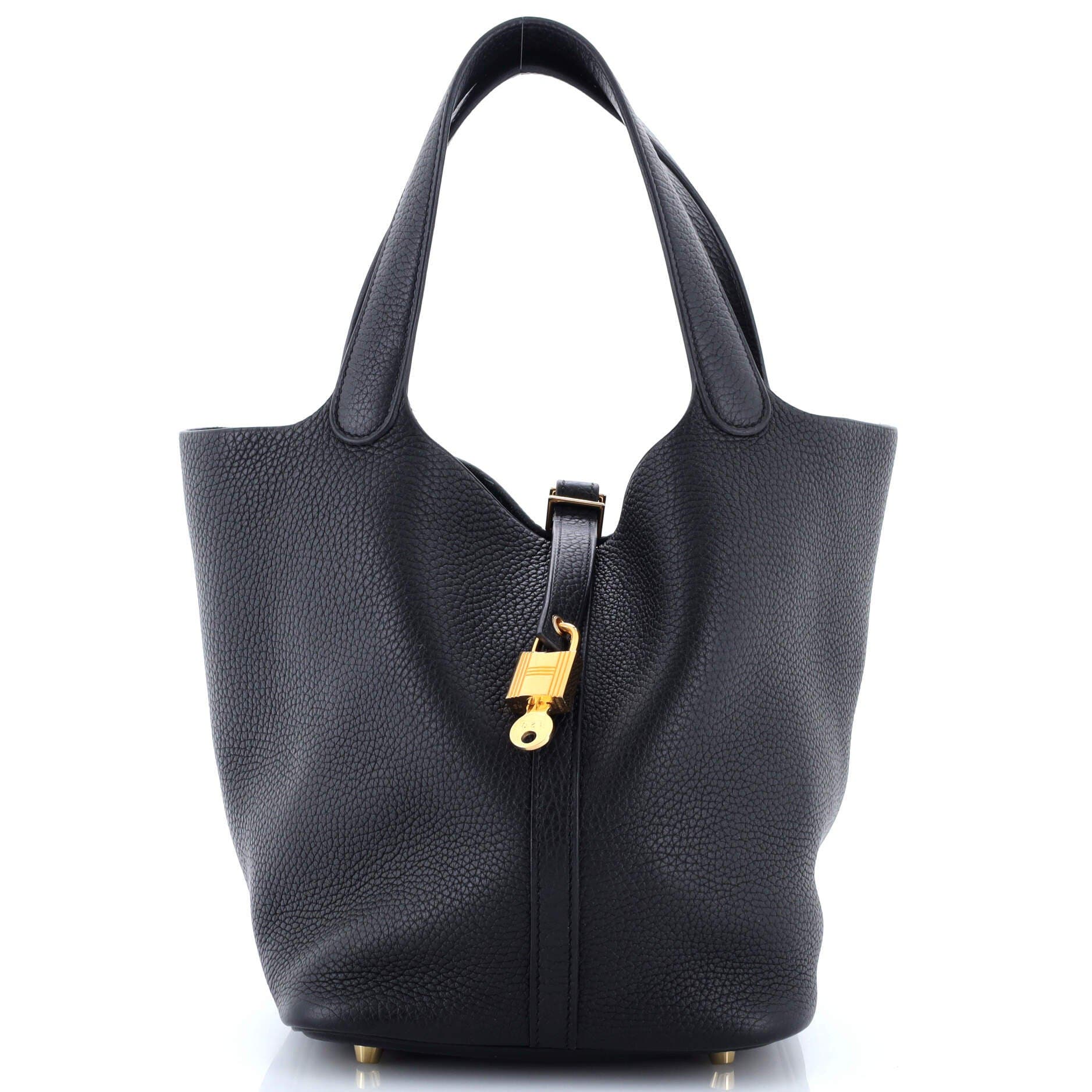 Pre-Owned Hermes Picotin Lock Bag Clemence MM, Main, color, 