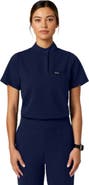 JAANUU Savi Women's 1-Pocket Classic Banded Collar Scrub Top