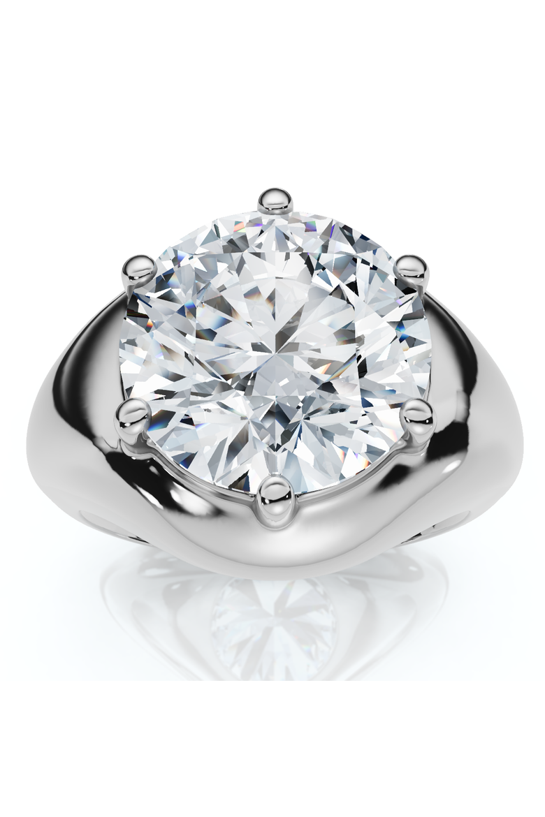 Certified 5Ct Bryn Diamond Solitaire Engagement Ring Lab Grown, Main, color, 14k White Gold