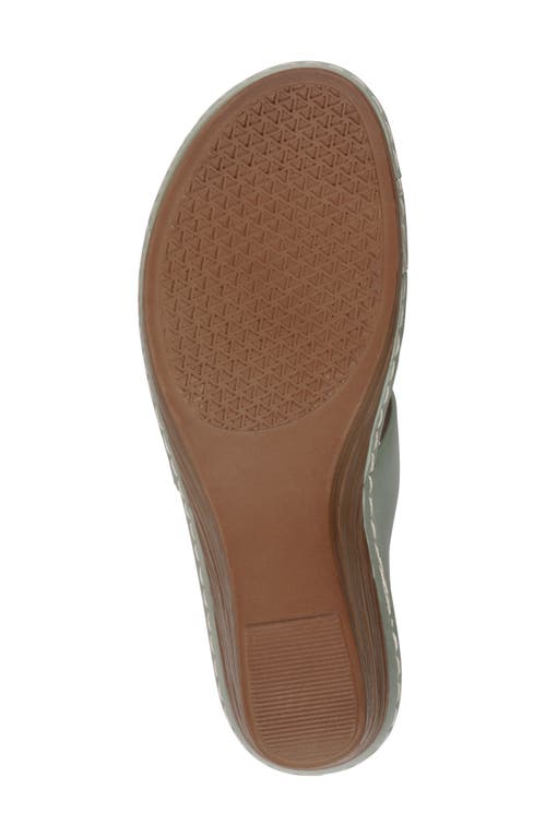 Gc Shoes Halia Wedge Sandal In Sage