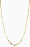 Oradina 10K Gold Florentine Figaro Petite Necklace