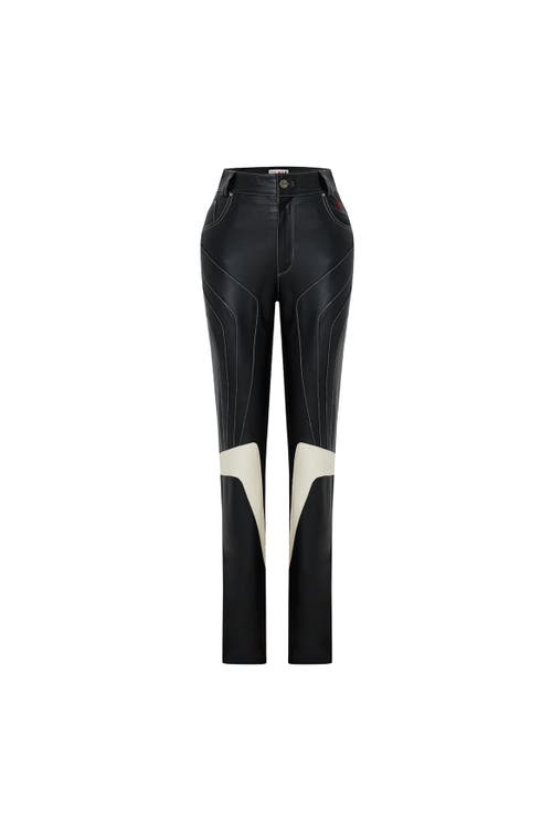 Pcfg Boomerang Leather Pant In Multi