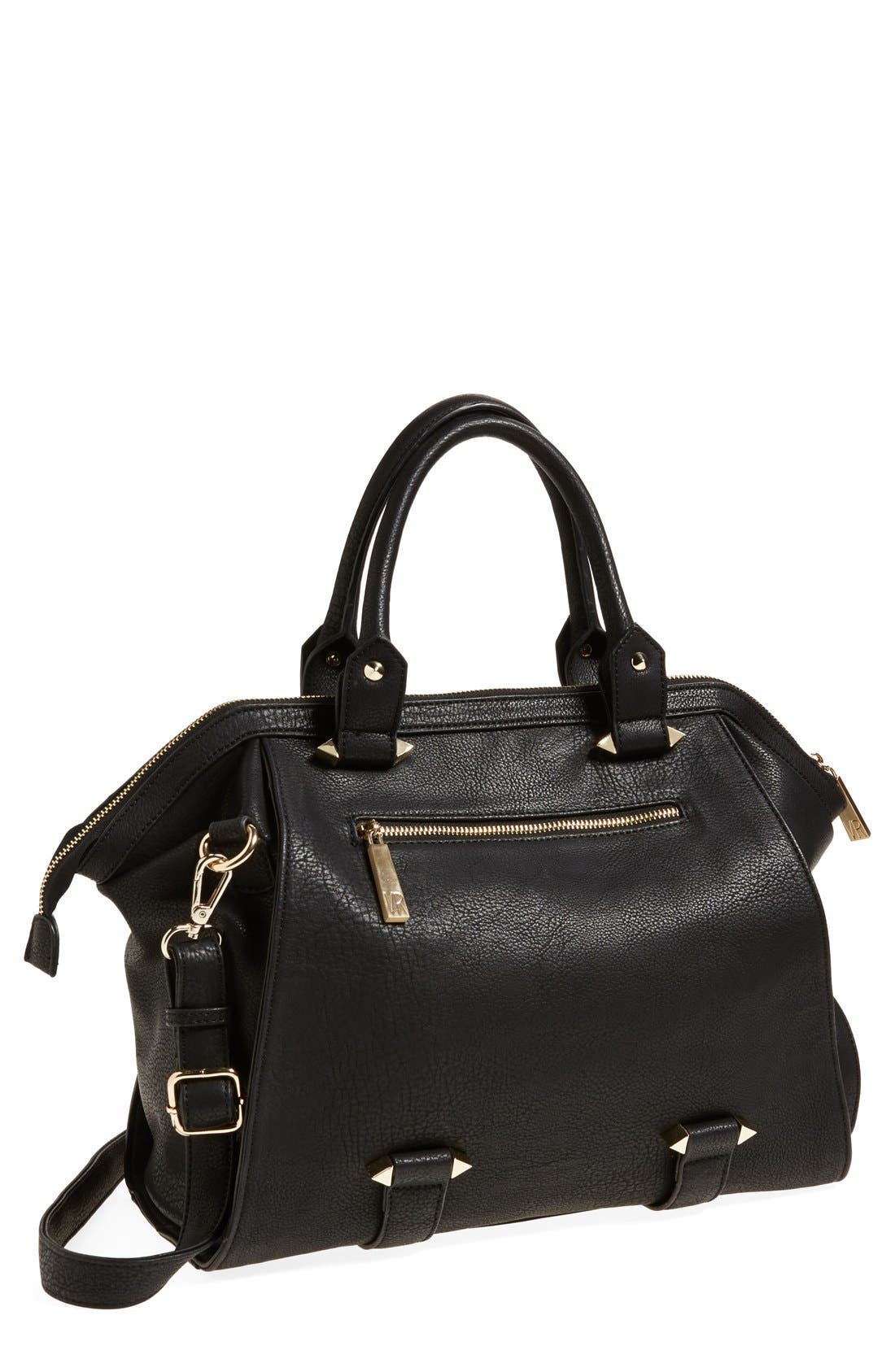 BP. Zip Detail Winged Satchel, Main, color, 