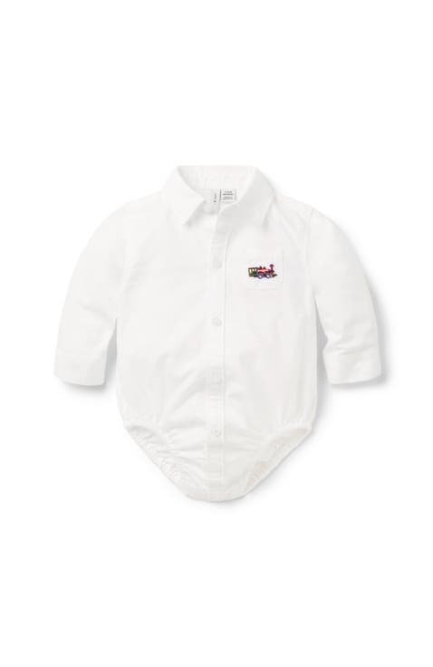 Baby Train Oxford Bodysuit (Infant)