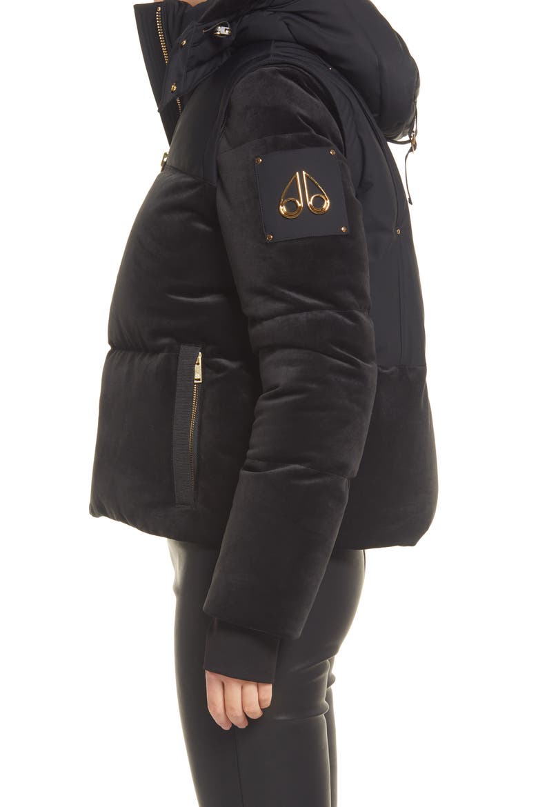 Comptoir Water Repellent 775 Fill Power Down Puffer Jacket, Alternate, color, BLACK
