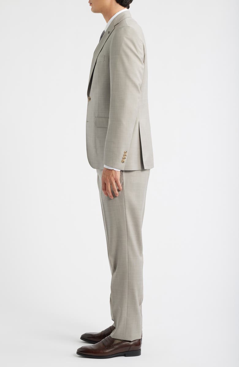 Jack Victor Esprit Tan Mélange Wool Suit, Alternate, color, Grey
